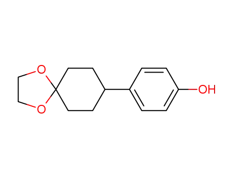 Molecular Structure of 142256-87-9 (4-(1,4-dioxaspiro[4.5]dec-8-yl)phenol)