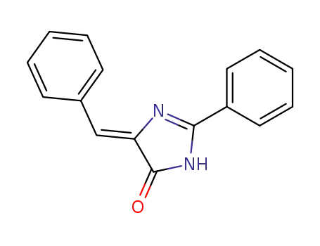 Molecular Structure of 18511-00-7 (2-Phenyl-4-benzylidene-2-imidazoline-5-one)