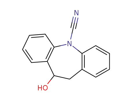 Molecular Structure of 356760-08-2 (5-Carbamoyl-5H-dibenz[b,f]azepinEN<sub>5</sub>-Cyano-10-hydroxy-10,11-dihydro-5H-dibenz[b,f]azepine)