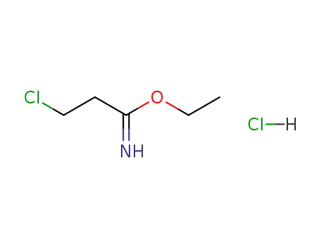Molecular Structure of 21367-89-5 (ethyl 3-chloropropanimidoate hydrochloride)