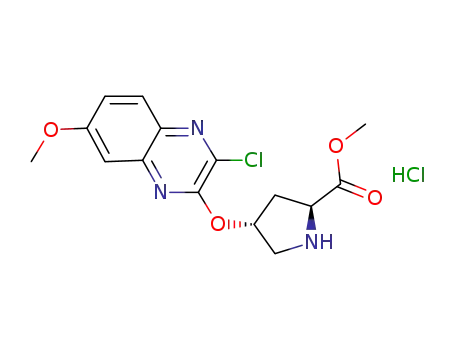 L-Proline, 4-[(3-chloro-7-Methoxy-2-quinoxalinyl)oxy]-, Methyl ester, (hydrochloride)(1:1),(4R)-