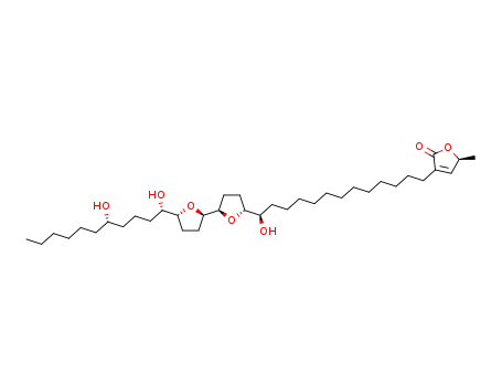 2(5H)-Furanone,3-[(13R)-13-[(2R,2'R,5R,5'R)-5'-[(1S,5S)-1,5-dihydroxyundecyl]octahydro[2,2'-bifuran]-5-yl]-13-hydroxytridecyl]-5-methyl-,(5S)-