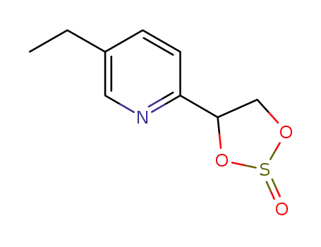 Molecular Structure of 646519-82-6 (Pyridine, 5-ethyl-2-(2-oxido-1,3,2-dioxathiolan-4-yl)- (9CI))