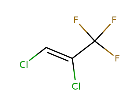Molecular Structure of 25062-10-6 (cis-1,2-dichloro-3,3,3-trifluoropropene)