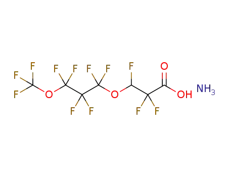 Molecular Structure of 958445-44-8 (ammonium 4,8-dioxa-3H-perfluorononanoate)