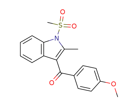 1H-Indole, 3-(4-methoxybenzoyl)-2-methyl-1-(methylsulfonyl)-