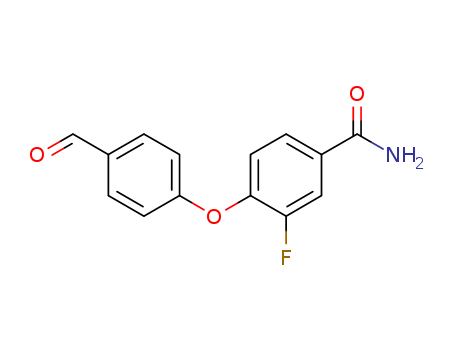 3-fluoro-4-(4-formylphenoxy)benzamide