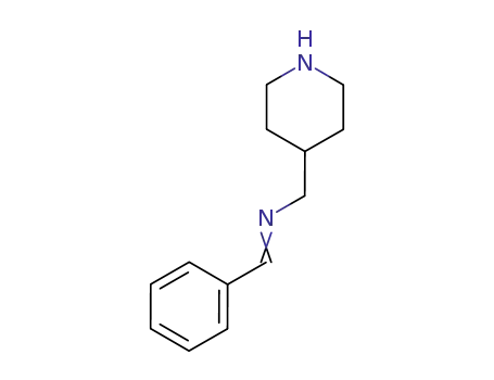 Molecular Structure of 71207-29-9 (N-hexahydro-4-pyridinylmethyl-N-phenylmethylidenamine)