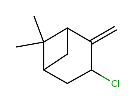 Molecular Structure of 71564-06-2 (3-chloro-6,6-dimethyl-2-methylenebicyclo[3.1.1]heptane)