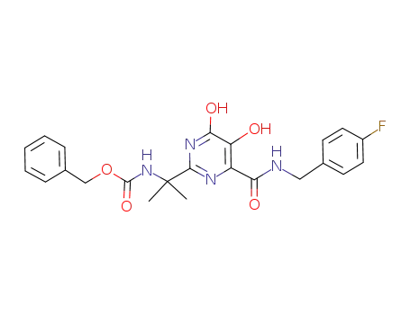 Benzyl (2-(4-((4-fluorobenzyl)carbamoyl)-5-hydroxy-6-oxo-1,6-dihydropyrimidin-2-yl)propan-2-yl)carbamate