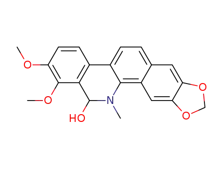 Molecular Structure of 4070-42-2 (6-hydroxy-5,6-dihydrochelerythrine)
