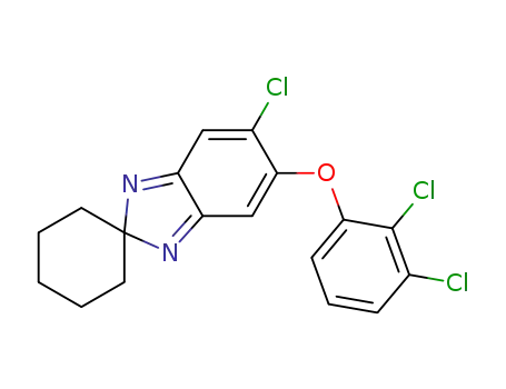 5-chloro-6-(2,3-dichlorophenoxy)-2H-benzimidazole-2-spirocyclohexane
