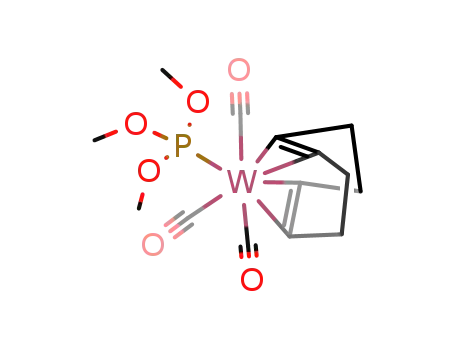Molecular Structure of 128190-45-4 (mer-tricarbonyl(η4-cyclooctadiene)(trimethyl phosphite)tungsten(0))