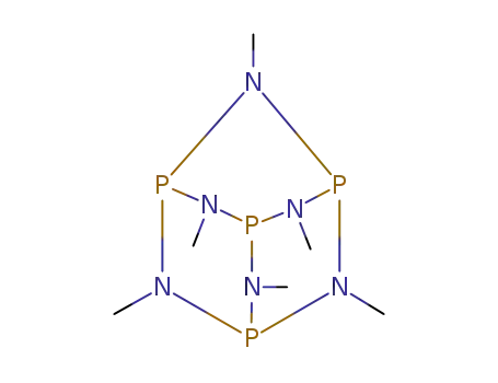 Molecular Structure of 10369-17-2 (2,4,6,8,9,10-Hexamethyl-2,4,6,8,9,10-hexaaza-1,3,5,7-tetraphosphaadamantane)