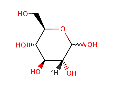 Molecular Structure of 106032-60-4 (D-GLUCOSE-2-D  97 ATOM % D)