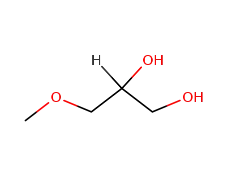 Molecular Structure of 623-39-2 (3-Methoxy-1,2-propanediol)