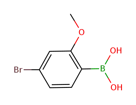 Molecular Structure of 889849-21-2 (4-Bromo-2-methoxyphenylboronic acid)