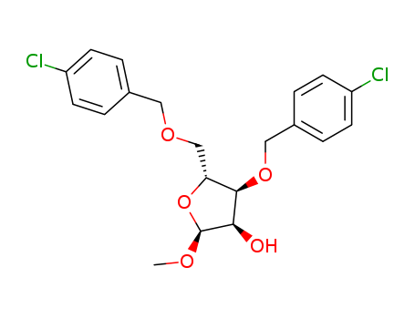 Methyl 3,5-bis-O-(4-chlorobenzyl)pentofuranoside