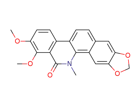 Molecular Structure of 28342-33-8 (6-Oxochelerythrine)