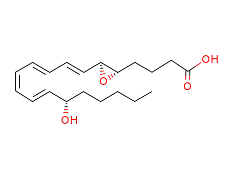 Molecular Structure of 94235-42-4 (15-hydroxy-5,6-oxido-7,9,11,13-eicosatetraenoic acid)