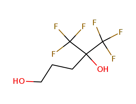 Molecular Structure of 630414-87-8 (1,4-Pentanediol, 5,5,5-trifluoro-4-(trifluoromethyl)-)