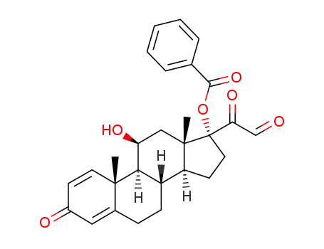 17α-benzoyloxy-11β,21,21-trihydroxy-1,4-pregnadien-3-one hydrate