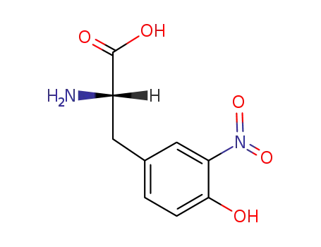 Molecular Structure of 621-44-3 (3-Nitro-L-tyrosine)