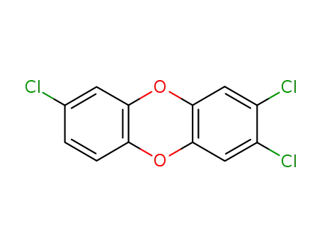 Molecular Structure of 33857-28-2 (2,3,7-TRICHLORODIBENZO-P-DIOXIN)