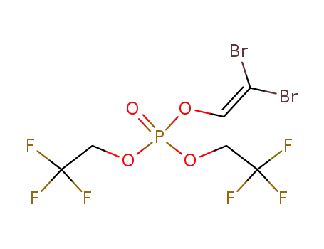 Molecular Structure of 133338-72-4 (2,2-Dibromovinyloxybis(2,2,2-trifluoroethoxy)phosphate)
