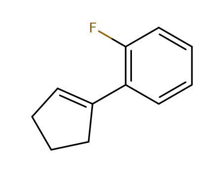 Molecular Structure of 166878-51-9 (Benzene, 1-(1-cyclopenten-1-yl)-2-fluoro- (9CI))