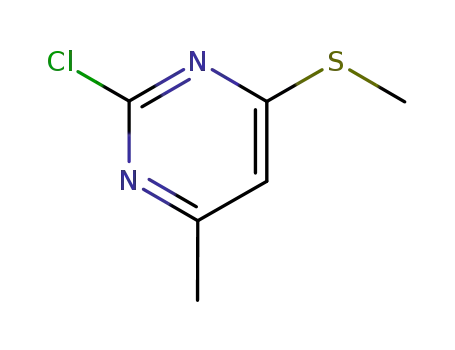 Molecular Structure of 89466-59-1 (2-CHLORO-4-METHYL-6-METHYLSULFANYL-PYRIMIDINE)