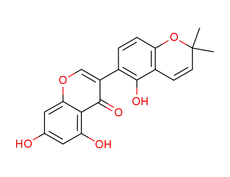Molecular Structure of 66056-30-2 (5,7-Dihydroxy-3-(5-hydroxy-2,2-dimethyl-2H-1-benzopyran-6-yl)-4H-1-benzopyran-4-one)
