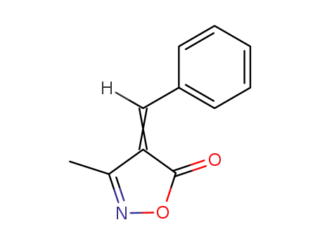 Molecular Structure of 16430-09-4 (4-Benzylidene-3-methyl-2-isoxazoline-5-one)
