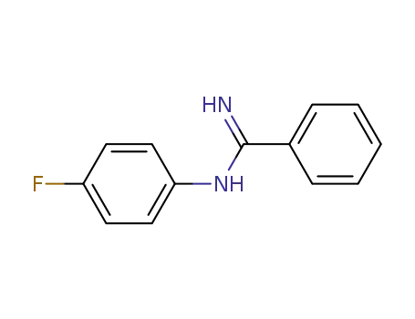 Molecular Structure of 21719-88-0 (Benzenecarboximidamide, N-(4-fluorophenyl)-)