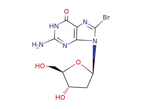Molecular Structure of 13389-03-2 (8-BROMO-2'-DEOXYGUANOSINE)