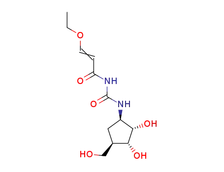(+/-)-N-<<(1α,2β,3β,4α)-2,3-dihydroxy-4-(hydroxymethyl)cyclopentyl>carbamyl>-3-ethoxy-2-propenamide