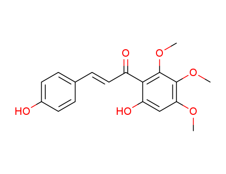 (E)-3-(4-hydroxyphenyl)-1-(6-hydroxy-2,3,4-trimethoxy-phenyl)prop-2-en-1-one cas  59567-92-9