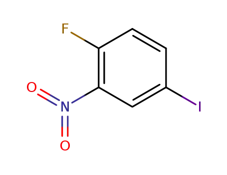 Molecular Structure of 364-75-0 (2-Fluoro-5-iodonitrobenzene)