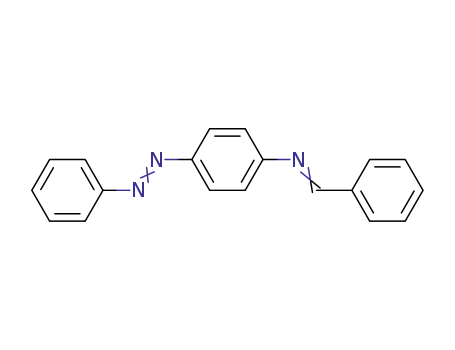 Molecular Structure of 740-85-2 (Benzenamine, 4-(phenylazo)-N-(phenylmethylene)-)