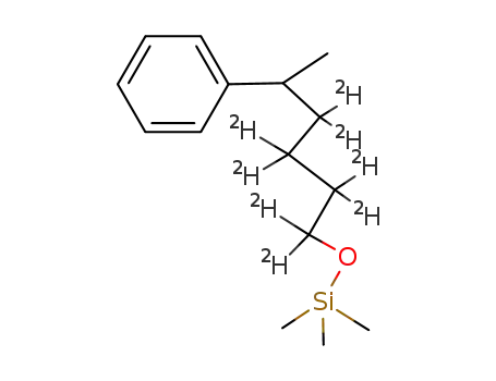 Molecular Structure of 81631-56-3 (C<sub>15</sub>H<sub>18</sub><sup>(2)</sup>H<sub>8</sub>OSi)