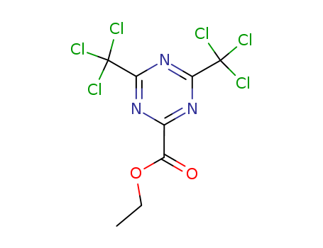 1,3,5-Triazine-2-carboxylicacid, 4,6-bis(trichloromethyl)-, ethyl ester