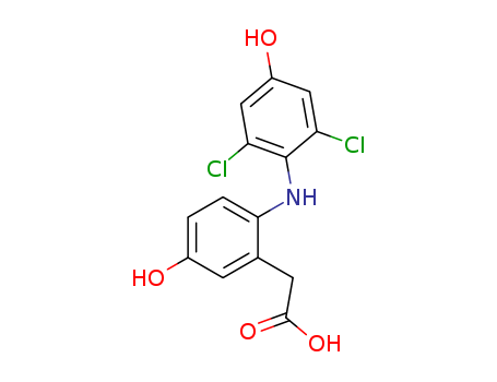Benzeneacetic acid,2-[(2,6-dichloro-4-hydroxyphenyl)amino]-5-hydroxy-