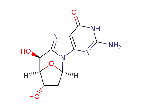 Molecular Structure of 105929-27-9 ((5'S)-5',8-cyclo-2'-deoxyguanosine)