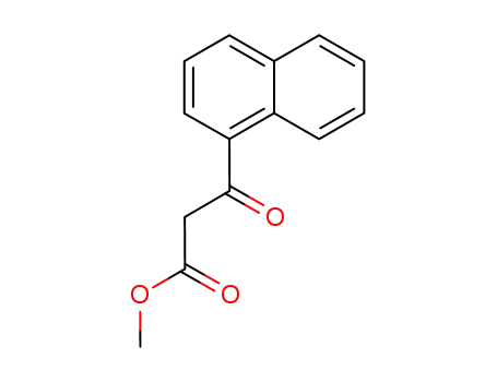Molecular Structure of 226931-47-1 (3-NAPHTHALEN-1-YL-3-OXO-PROPIONIC ACID METHYL ESTER)