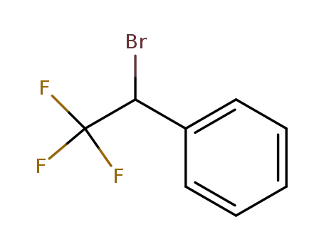Molecular Structure of 434-42-4 ((1-Bromo-2,2,2-trifluoroethyl)benzene)