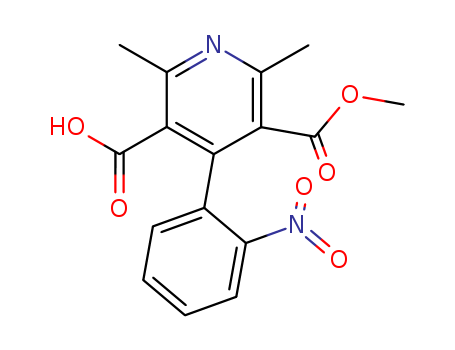 MONOMETHYL 2,6-DIMETHYL-4-(2-NITRO-PHENYL)-3,5-PYRIDINEDICARBOXYLATE