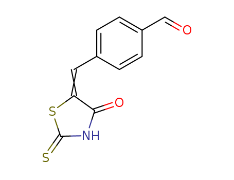 Benzaldehyde,4-[(4-oxo-2-thioxo-5-thiazolidinylidene)methyl]- cas  29947-17-9