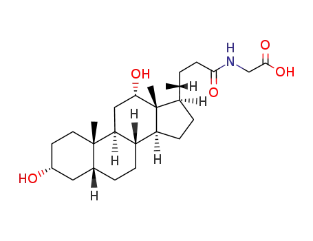 Molecular Structure of 360-65-6 (GLYCODEOXYCHOLIC ACID)
