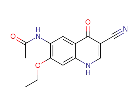 Molecular Structure of 1201080-09-2 (N-(3-cyano-7-ethoxy-4-oxo-1,4-dihydroquinolin-6-yl)acetamide)