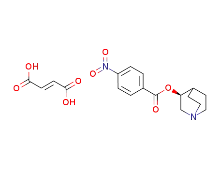4-nitrobenzoic acid (S)-(1-aza-bicyclo[2.2.2]oct-3-yl)ester fumarate